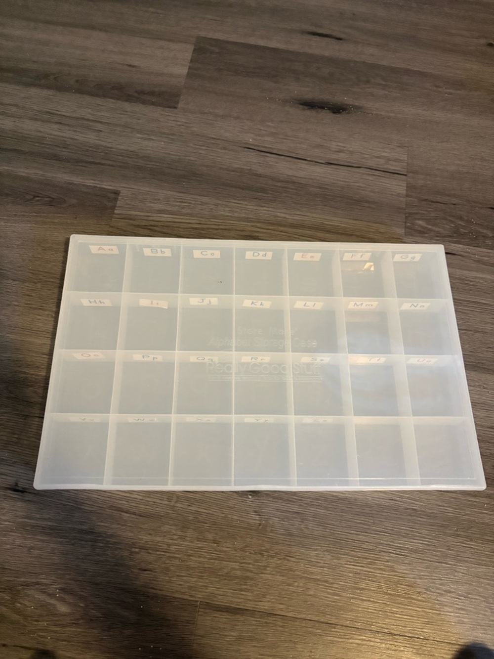 Clear Plastic 28-Compartment Storage Organizer